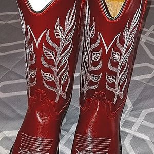 COPY - Gorgeous genuine leather red ladies cowboy boots